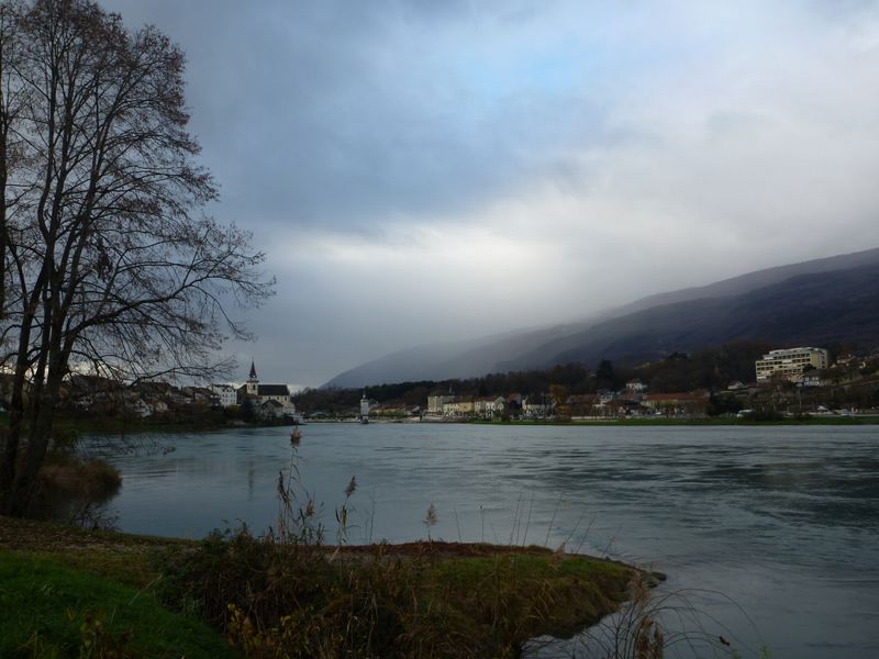 Le Rhône à Seyssel en 2009