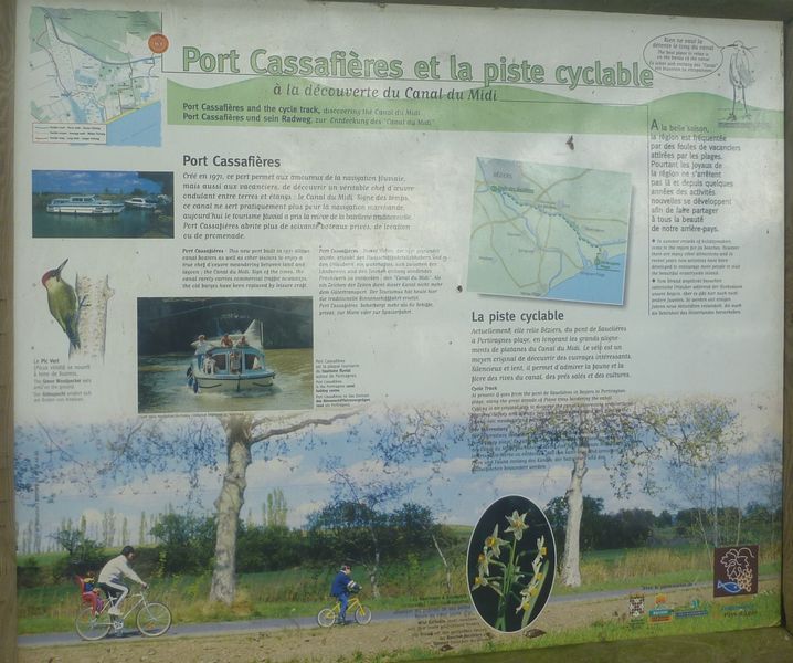 Port Cassafieres et la piste cyclable en 2010