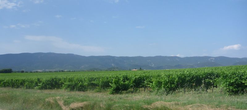 Le massif du Luberon vu par un cyclotouriste en 2010