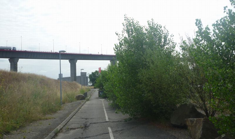 Voie dite verte à Nantes en 2010 sur l'euro velo 6