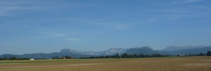 Vu sur le Diois depuis la plaine de la Drôme