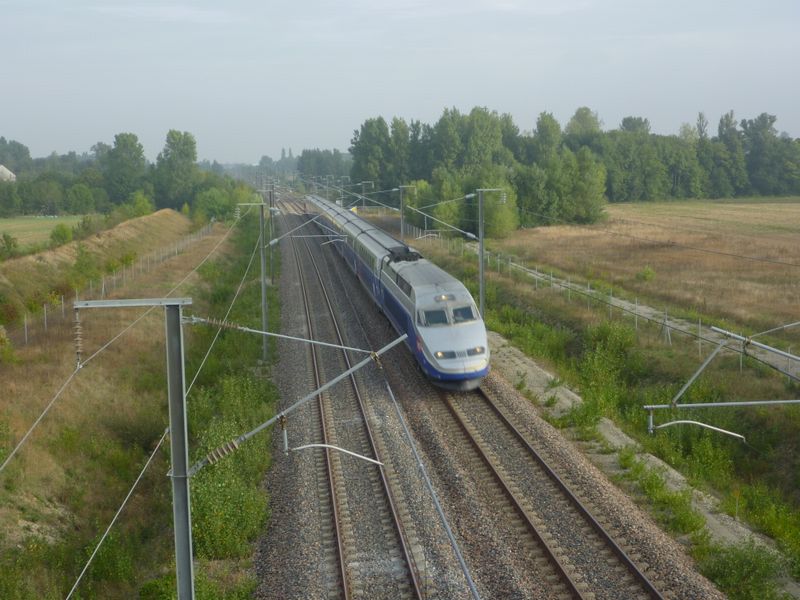 Passage du Tgv en Drôme 2010