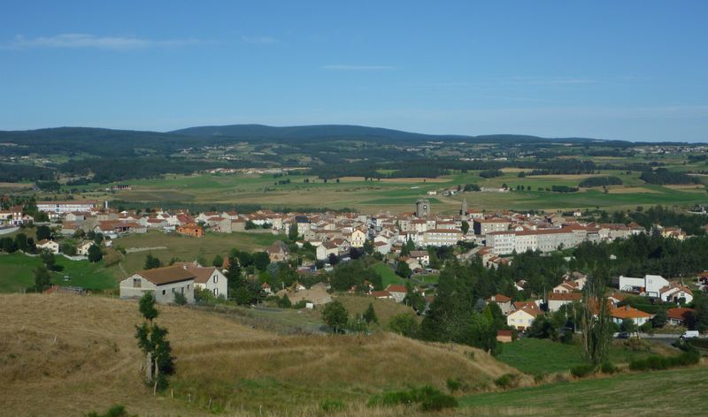 Saugues vu par le Glaude cyclo-touriste en 2010