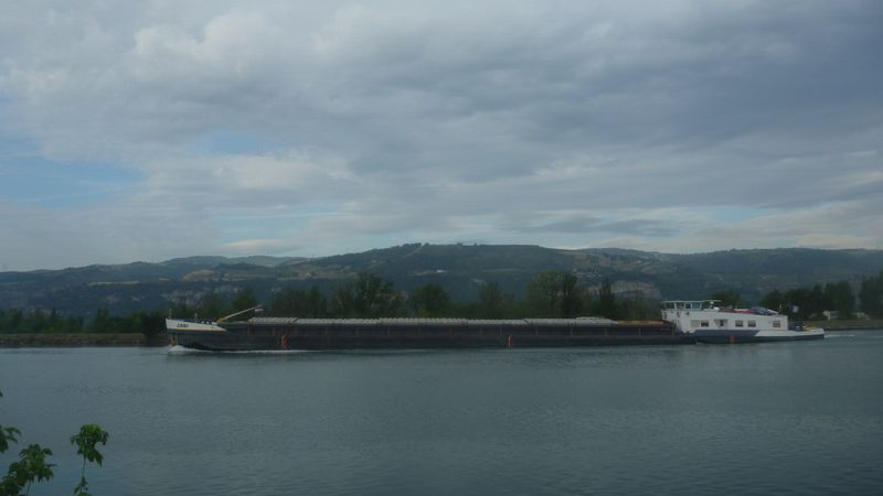 Belle péniche sur le Rhone en 2010