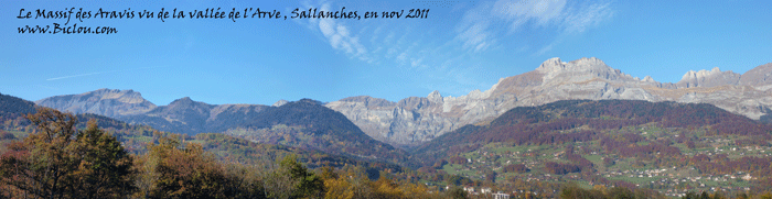 le massif des aravis vu de sallanches en arve 2011