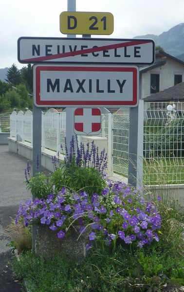 Pancarte Maxilly en chablais en 2011
