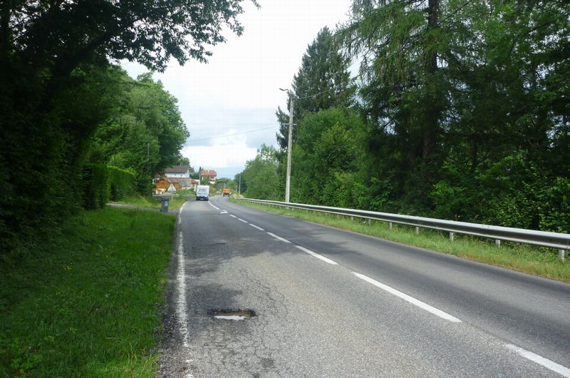 Beau ni de poules sur la route Publier Saint Paul en chablais en 2011
