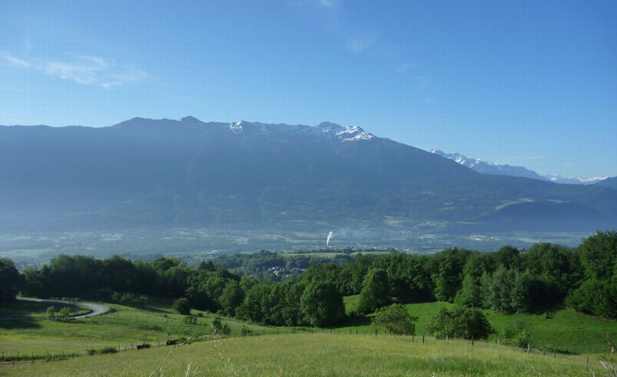 La plaine du sillon alpin entre Albertville et Montmlian vue en 2011