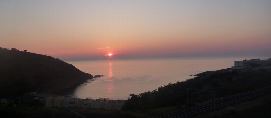 Coucher de soleil sur la côte Vermeil en mai 2011