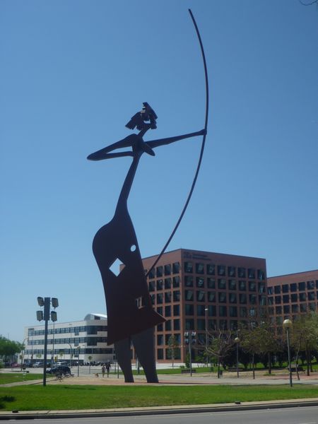 Aux approches de Barcelone, belle oeuvre d'art