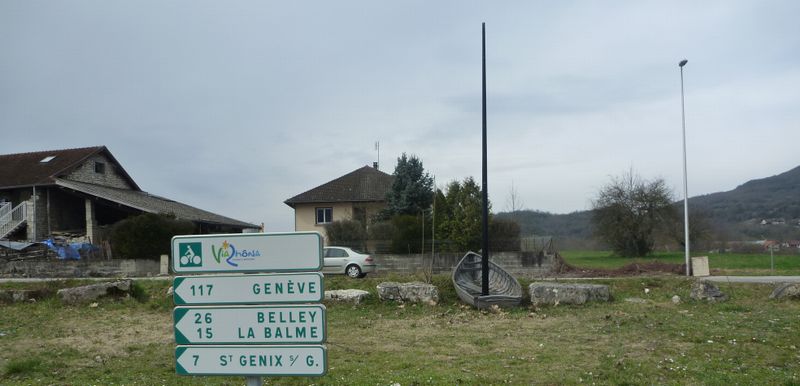 Beau balisage via-rhona en Nord Isère en 2011