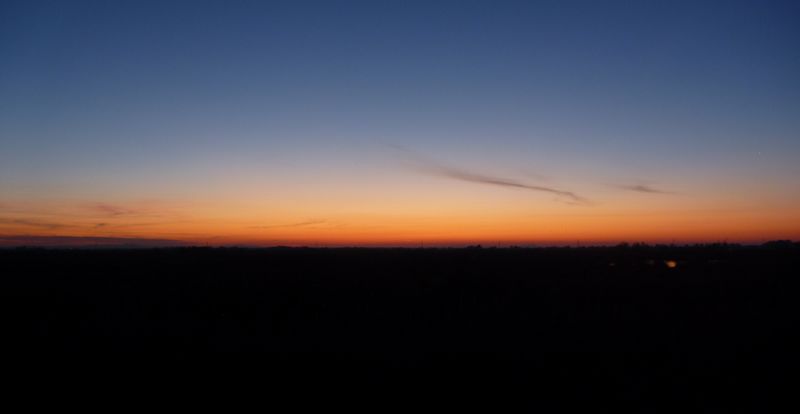 Coucher de soleil sur la camargue en avril 2011
