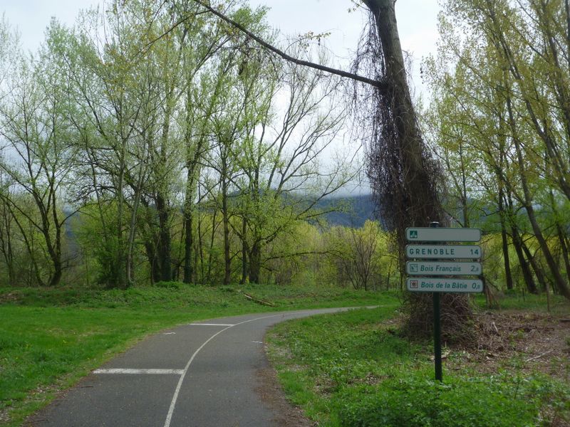 Début voie verte Nord de Grenoble en Grésivaudan en 2011