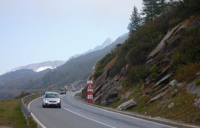 Col du simplon : Descente vers l'italie