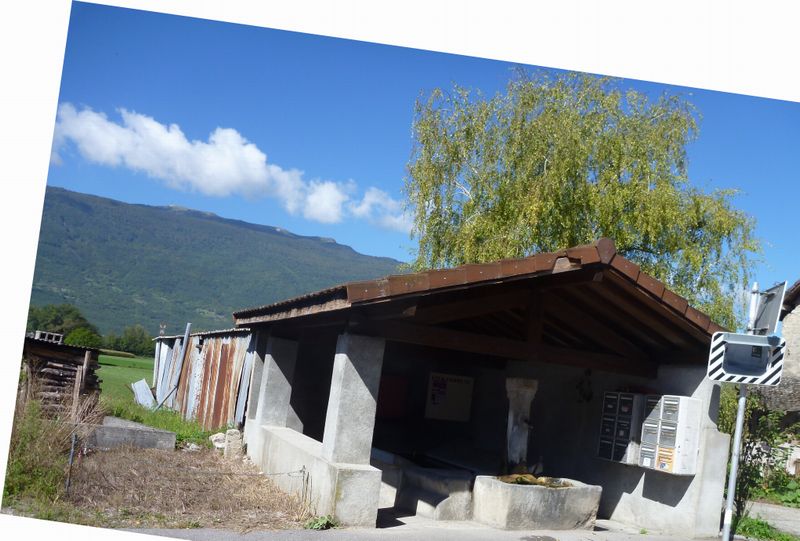Fontaine de Serrières en chautagne savoie