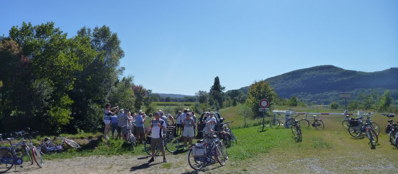 Groupe de Belges en goguette sur la viarhona en 2011