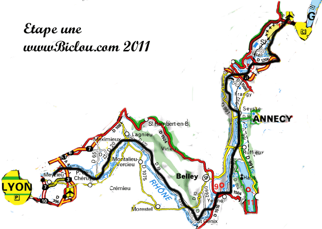 viarhona 2001 etape une genève lyon