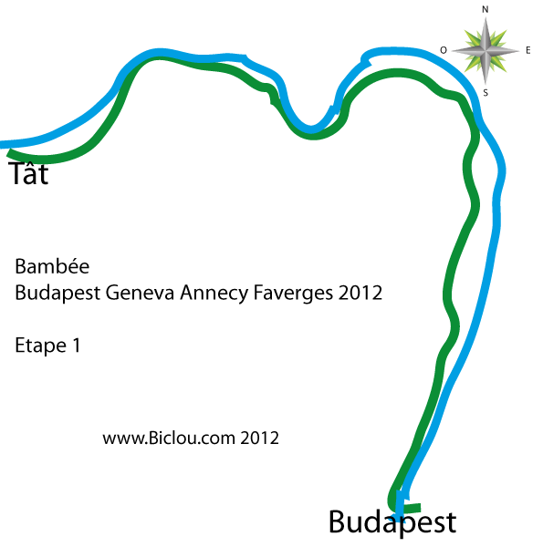 Donauradweg Budapest Tat