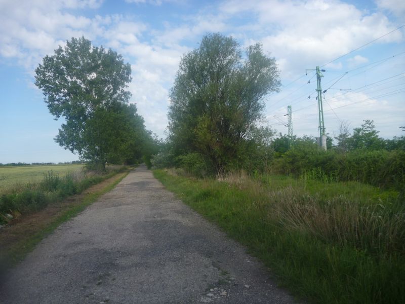 L'euro velo 6 emprunte des routes de campgnes et se terminent parfois dans .. les champs
