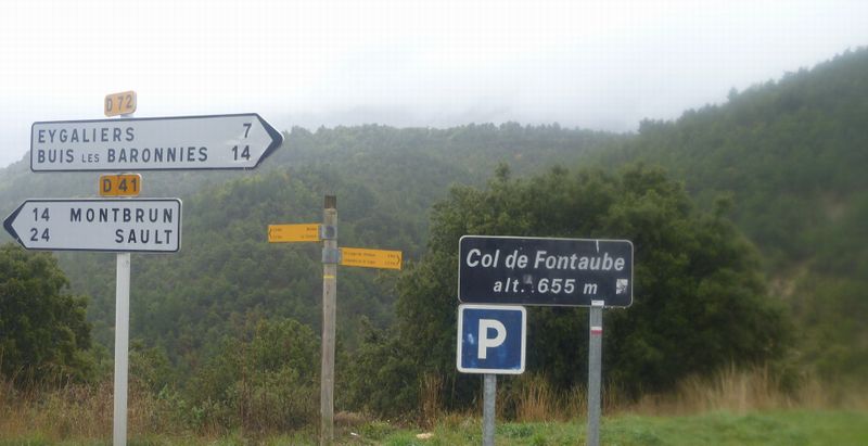 Col de Fontaube, sous le Ventoux, en 2012