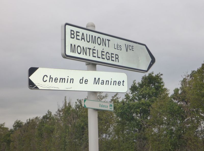 Balisage vélo entre Montéléger et Valence en 2012