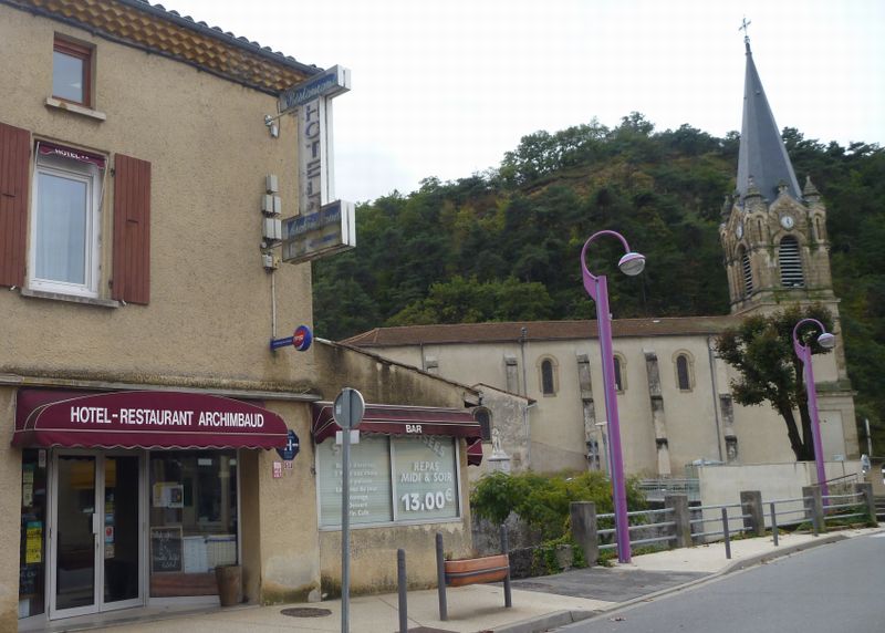 Repérage : Hôtel restaurant Archimbaud à Châteauneuf sur Isère en 2012