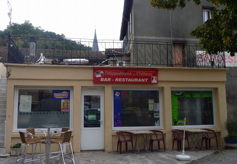 Restaurant l'Hippodrome du château, à Châteauneuf sur Isère en 2012