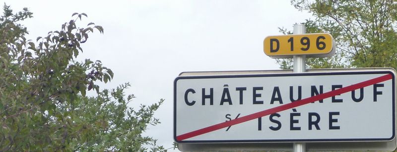 Châteauneuf sur Isère en 2012 : D 196