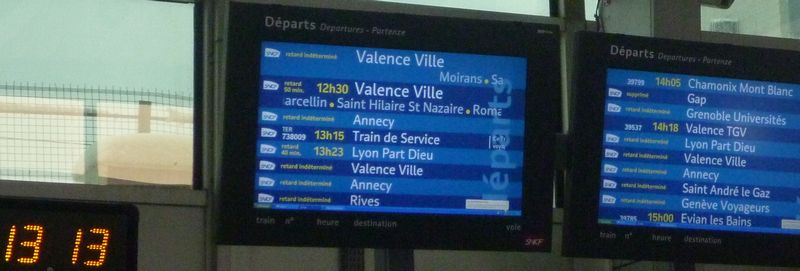 Merdier En gare de Grenoble, le 28 octobre 2012