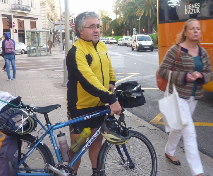 Le gros claudio B.. en 2012 au départ e Nice vers Faverges..