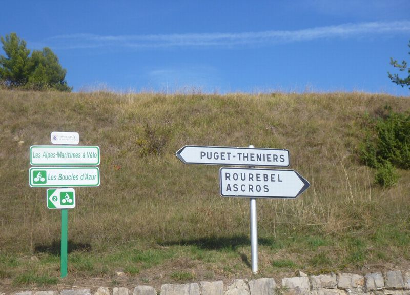 Balisage vélo de Ascros à Puget Théniers
