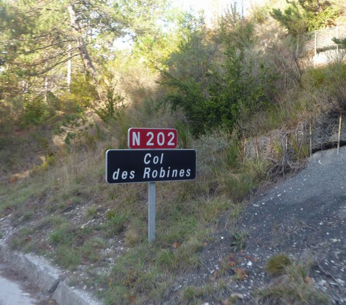 Col des Robines sur le RN 202 en 2012