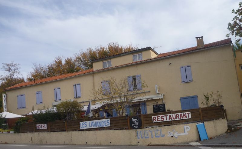 Hôtel Les lavandes avant Digne, repérage
