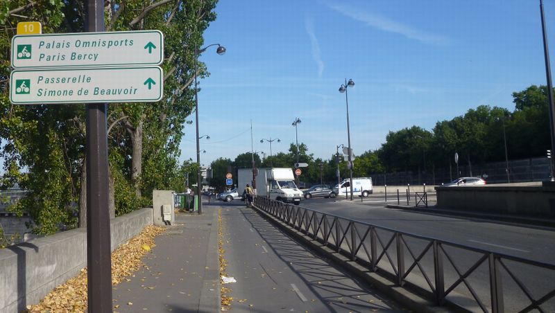 Balisage de la voie verte Joinville Charenton Paris en 2012