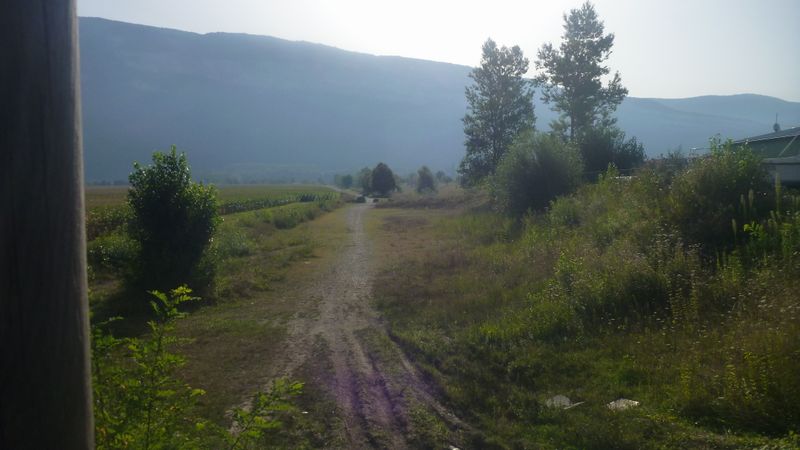 Le chemin de halage en 2012 entre Montalieu et saut Brenaz
