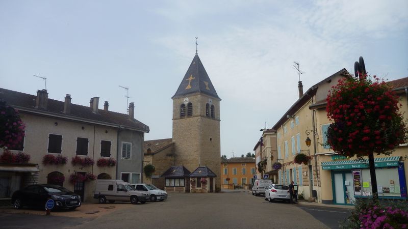 Village de saint Trivier sur moignans dans l'ain en 2012