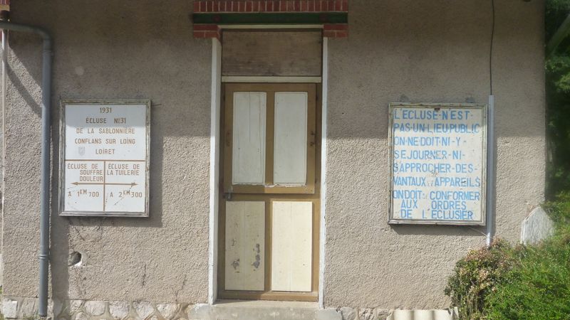 Ecluse de Conflans sur Loing en 2012