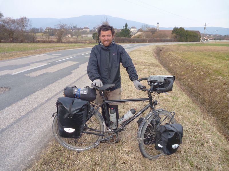 Cyclotouriste rencontré du côté de Morestel en 2012