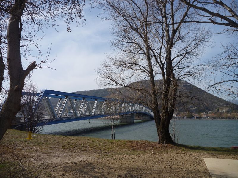 Passerelle viarhona sur la drome en 2012