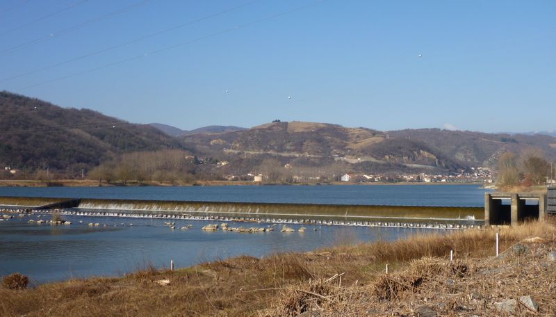 Radier sur le Rhône à Sablons
