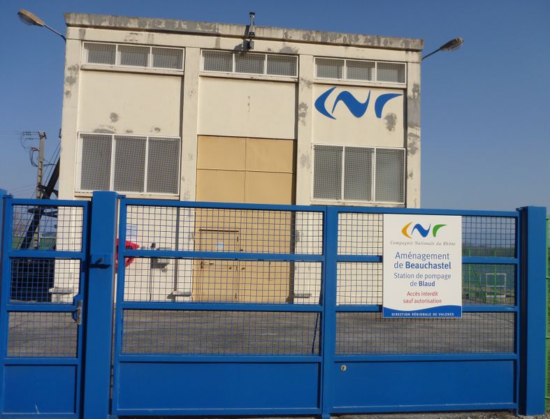 Station de pompage de Blaud, point de repère Viarhôna 2012
