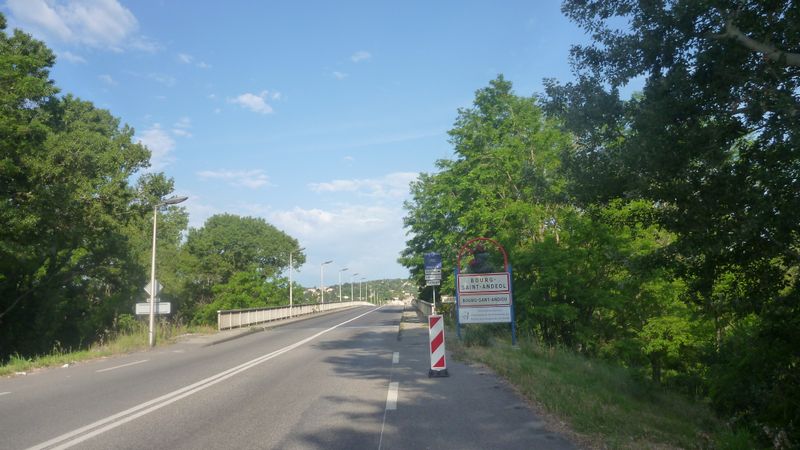 Bourg saint andéol travaux piste cyclable 2013