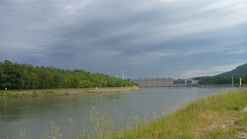 Barrage de Donzère Mondragon, vu en 2013