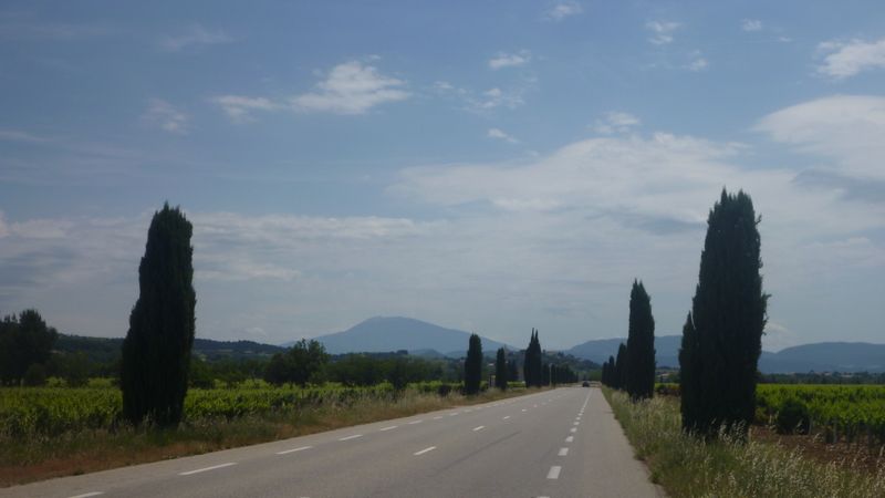 Sur la route des côtes du rhône en 2013 : en vue du Ventoux