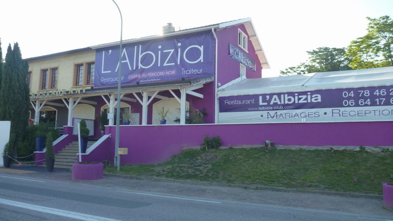 L'Albizia en 2013 : point de repère, pour suivre le halage du Rhône