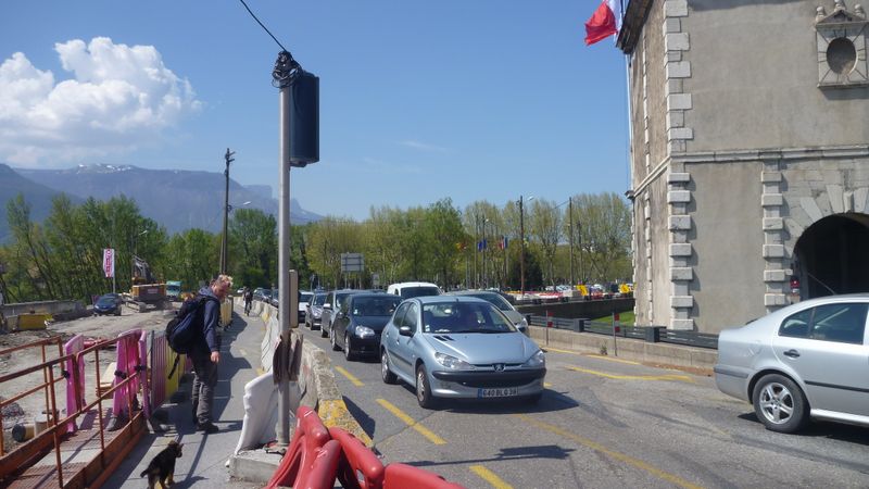 Déviation de la piste cyclable VV4 de Grenoble en 2013