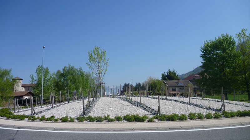 Giratoire de Cheylas Isère, en 2013