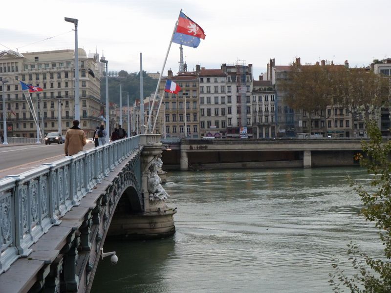 Pont Lafayette sur le Rhône à Lyon Novembre 2013