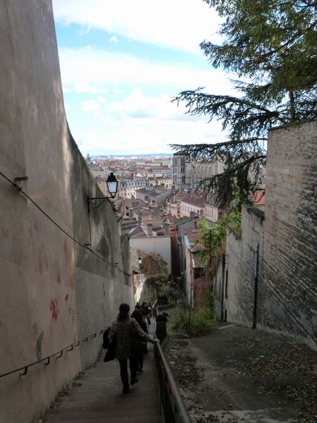 La montée des Chazeaux à Lyon en 2013