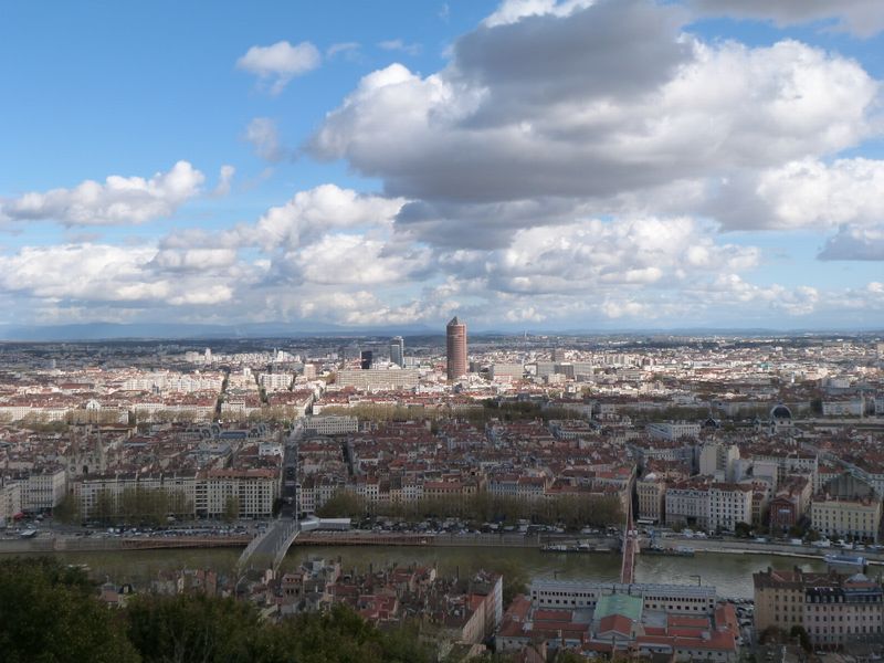Une vue générale de Lyon en 2013 : Depuis Fourvière